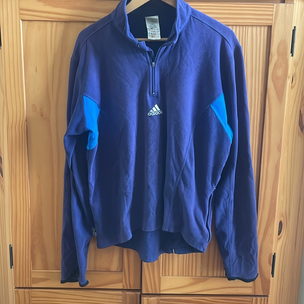 Adidas Vintage Y2K Fleece Quarter Zip Pullover